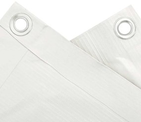 vidaXL Περίφραξη Μπαλκονιού Προστατευτική Λευκή 400x120 εκ. από PVC