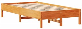 vidaXL Σκελετός Κρεβ. Χωρίς Στρώμα Καφέ Κεριού 120x200 εκ Μασίφ Πεύκο
