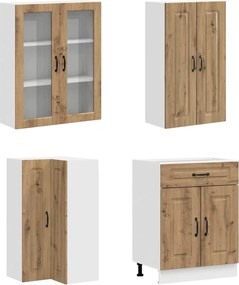 vidaXL Μονάδα κουζίνας KALMAR 8 pcs Artisan Δρυς Επεξεργασμένο Ξύλο