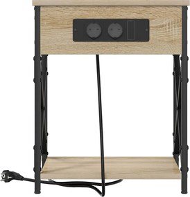 vidaXL Κομοδίνο 2 τεμ. Δρύς Sonoma 41 x 31 x 51 εκ. Επεξεργασμένο Ξύλο