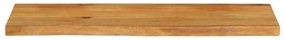 vidaXL Επιφάνεια Τραπεζιού 110x40x2,5 εκ. Live Edge Μασίφ Ξύλο Μάνγκο