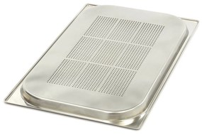Gastronorm Container - 1/1 GN - 2cm Deep - Stainless Steel - Perforated