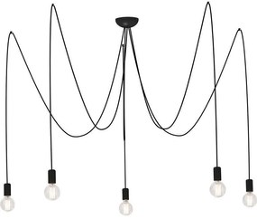Φωτιστικό Οροφής Spider V 6788 Black Nowodvorski Plastic