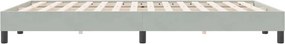 vidaXL Κρεβάτι Boxspring χωρίς Στρώμα Ανοιχτό Γκρι 140x220 εκ.
