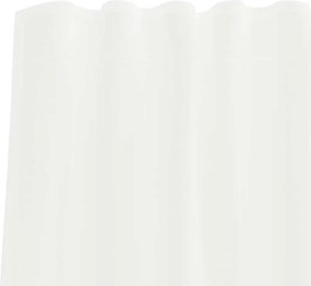 vidaXL Κουρτίνες Voile με τσέπες ράβδου 2 τεμάχια Λευκό