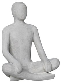 CROSSED LEG MAN DECO ΦΙΓΟΥΡΑ ΤΕΧΝΗΤΗ ΠΕΤΡΑ ΜΠΕΖ 27x22xH35cm - 029251