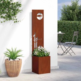 vidaXL Οθόνη Ιδιωτικότητας Κήπου Σκ rusty 32 x 150 εκ
