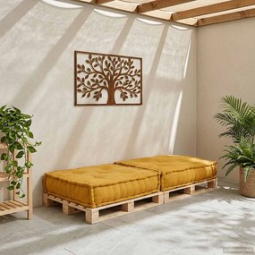vidaXL Μοντέρνο Καναπέ Κίτρινο 70x70x36 Υφασμάτινο