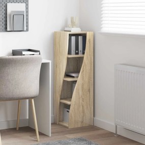vidaXL Γωνιακό Ντουλάπι 32x32x102εκ Επεξεργασμένο Ξύλο Δρύς Sonoma
