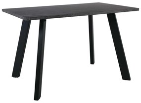 Τραπέζι BAXTER 140x80cm Grey Walnut/Βαφή Μαύρη