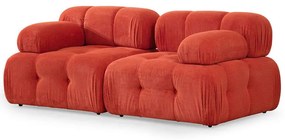 Καναπές Διθέσιος Doblo 560ARE1824 210x105x80cm Red