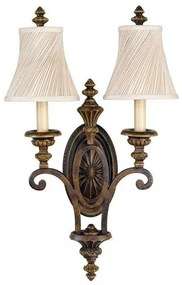 Απλίκα Φωτιστικό Τοίχου 2xE14 Καφέ Drawing Room FE-DRAWING-ROOM2 Elstead Lighting-FE-DRAWING-ROOM2-Καφέ FE-DRAWING-ROOM2