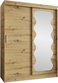 Ντουλάπα Spoti 150 Συρόμενη-Φυσικό