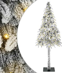 vidaXL Χριστουγεννιάτικο Δέντρο με 300 LED Λευκό 210 cm ΠΕ και Ατσάλι