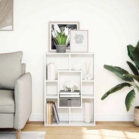 vidaXL Βιβλιοθήκη Λευκή 63x20x90 εκ. από Τεχνητό Ξύλο