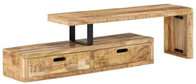 vidaXL Βάση Τηλεόρασης (118-200) x 30x40 εκ. από Μασίφ Ξύλο Μάνγκο
