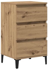 vidaXL Κομοδίνο artisan δρυς 40 x 35 x 70 εκ. Επεξεργασμένο ξύλο