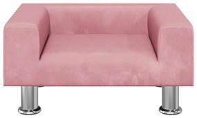 vidaXL Καναπές Παιδικός Ροζ 50 x 40 x 26,5 εκ. από Βελούδο