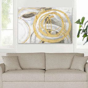 Πίνακας σε καμβά &quot;Exotic Circles&quot; Megapap ψηφιακής εκτύπωσης 140x100x3εκ.