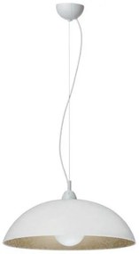 Κρεμαστό Φωτιστικό Οροφής Plexiglass Ε27 Φ40 130-01/40 Arkolight-130-62-01/40-Λευκό-Χρυσό 130-62-01/40