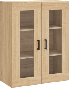 vidaXL Ντουλάπι Sonoma δρυς 69,5 x 34 x 180 εκ. από Επεξεργασμένο Ξύλο