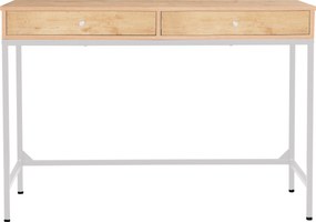 Γραφείο-κονσόλα 2 συρτάρια Flex σονόμα-λευκό 100x48x76