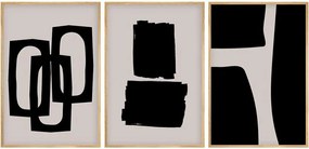 Πίνακας σε Καμβά Blacky Τρίπτυχος με Ψηφιακή Εκτύπωση 50x2x35εκ. 50x2x35 εκ.