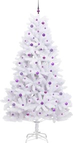 vidaXL Τεχνητό Χριστουγεννιάτικο Δέντρο με Άξονα με βάση Λευκό 270 cm