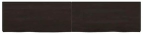 vidaXL Πάγκος Μπάνιου Σκούρο Καφέ 180x40x(2-6) εκ. Επεξεργ. Μασίφ Ξύλο