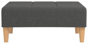 vidaXL Υποπόδιο Σκούρο Γκρι 78 x 56 x 32 εκ. Υφασμάτινο