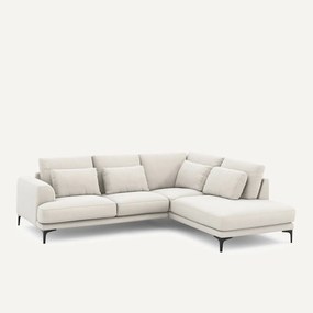 Γωνιακός καναπές δεξιός από βελούδινο chenille, Marsile