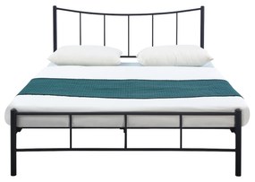 Κρεβάτι Διπλό ROSE Μαύρο Μέταλλο 208x159x100cm (Στρώμα 150x200cm)