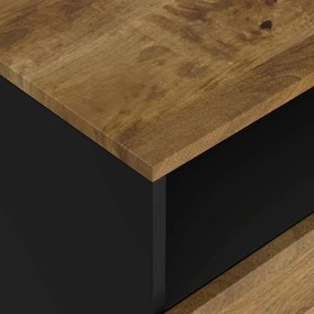 vidaXL Κομοδίνο 50x33x62 εκ. Μασίφ Ξύλο Μάνγκο &amp; Επεξεργασμένο Ξύλο