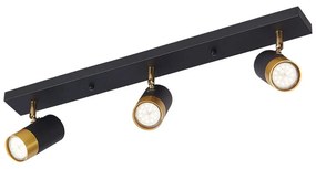 Φωτιστικό Οροφής Braytron BV04-00023 Χρυσό Ματ (Gold Mat- Satin), Μαύρο Ματ (Black Mat)