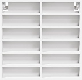 vidaXL Ραφιέρα Λευκή 60 x 8,5 x 58 εκ. από Επεξεργασμένο Ξύλο