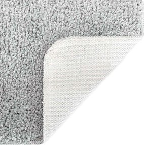 vidaXL Αντιολισθητικό μαξιλάρι μπάνιου Γκρι 60 x 90 cm PP