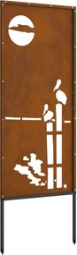 vidaXL Οθόνη Ιδιωτικότητας Κήπου Σκ rusty 50 x 140 εκ