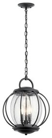 Κρεμαστό Φωτιστικό Οροφής 3xE14 Μαύρο IP44 Vandalia KL-VANDALIA8-L Elstead Lighting-KL-VANDALIA8-L-Μαύρο KL-VANDALIA8-L