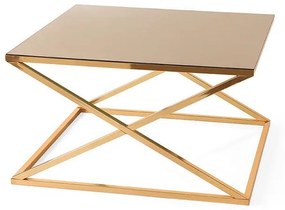 Coffee Table FL988 Fylliana Gold 80x80x44 cm 80x80x44 εκ.