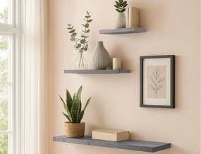 ΡΑΦΙΈΡΕΣ/ΡΆΦΙΑ ΤΟΊΧΟΥ FLOATING SHELF MDF L75*22,8CM WHITE OAK 6RAN792CB
