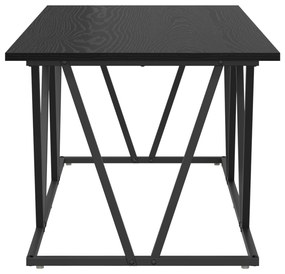 vidaXL Τραπέζι Καφέ Μαύρο Δρυς 100x50x40 εκ. Φτιαγμένο από ξύλο και μέταλλο