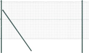 vidaXL Ευρωπαϊκή Στήριξη Φράχτη 10 x 1,2 μ PVC-Επικαλυμμένο Ατσάλι