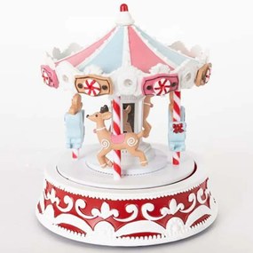 Διακοσμητικό Καρουζέλ Με Μουσική & Κίνηση 600-46364 18,9x18,9x22,2cm Multi