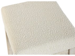 Σετ Τραπέζι με Καρέκλες Home ESPRIT Λευκό Φυσικό 112 x 40 x 96 cm