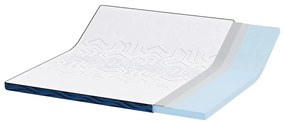 vidaXL Στρώματα Λευκό και μπλε 180 x 200 cm Αφρός μνήμης τζελ