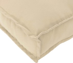 vidaXL Μαξιλάρι Ύφασμα Όξφορντ Μπεζ 60 x 60 x 12 cm