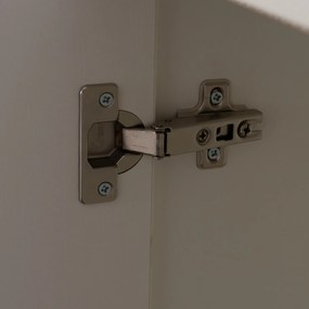 Μπουφές Με 2 Ντουλάπια Κ 3 Συρτάρια Adler Λευκός 120x45x85y Εκ.