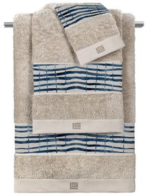 Πετσέτες Azzam (Σετ 3τμχ) Denim-Natural Guy Laroche Towels Set 70x140cm 100% Βαμβάκι