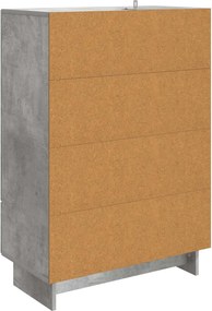 vidaXL Πλαϊνό γραφείο Σκυρόχρωμο Γκρι 66 x 34,5 x 95 εκ.