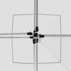 vidaXL Κιόσκι Πτυσσόμενο Επαγγελματικό Λευκό 2 x 2 μ. Αλουμινίου